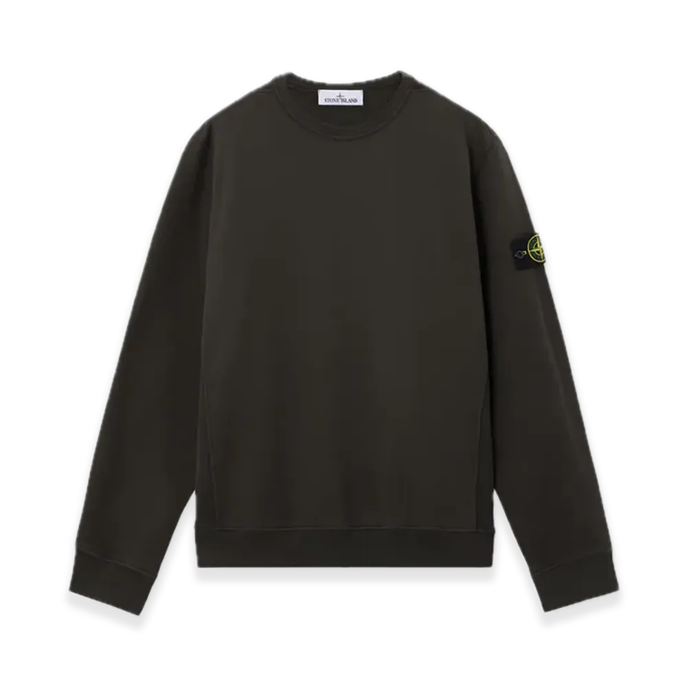 Stone Island 6100028 Brushed Organic Cotton Fleece "Lead Gray"