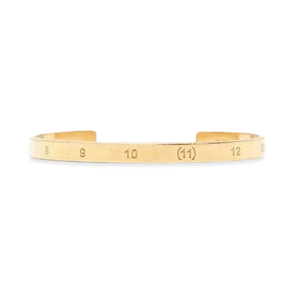 Maison Margiela Number Logo Slim Cuff "Gold"