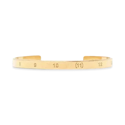 Maison Margiela Number Logo Slim Cuff "Gold"
