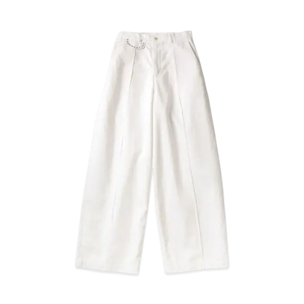 KAPITAL Chino Boogie Day Baggy Pants "White"