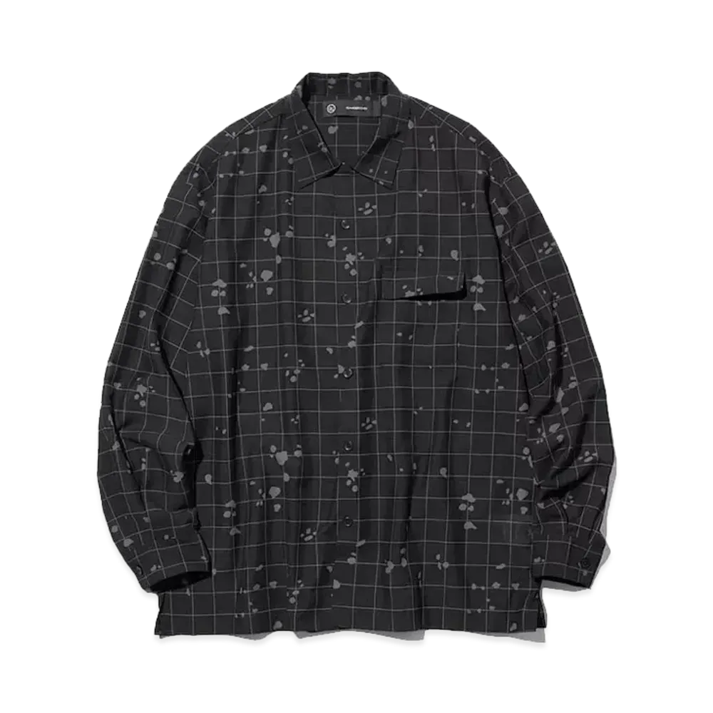GU x UNDERCOVER Sheer Oversize Shirt "Black"