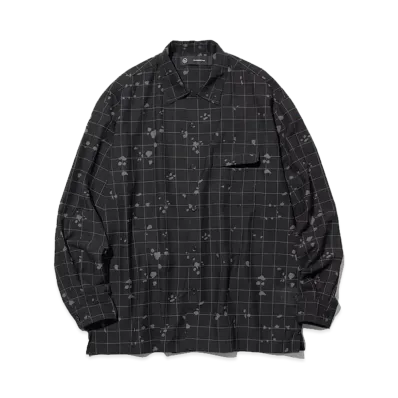GU x UNDERCOVER Sheer Oversize Shirt "Black"