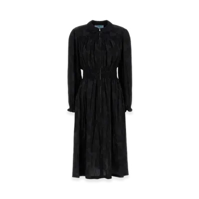 PRADA Women's Jacquard Dress "Black"