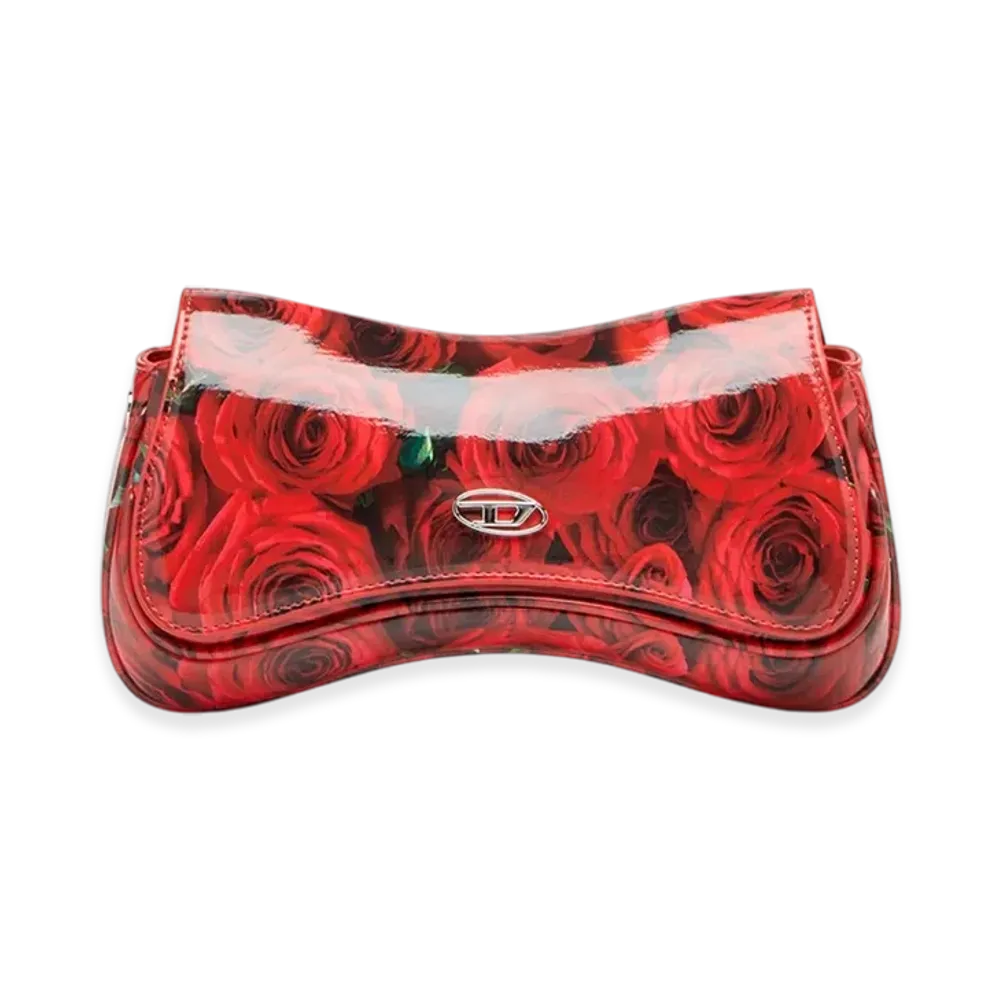 Diesel Play Clutch Play-Glossy Clutch With Print "Red"