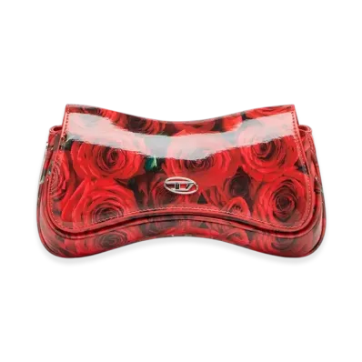 Diesel Play Clutch Play-Glossy Clutch With Print "Red"