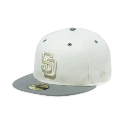 NEW ERA 59Fifty Storm San Diego Padres Synthetic Suede Undervisor "Sandy Linen"