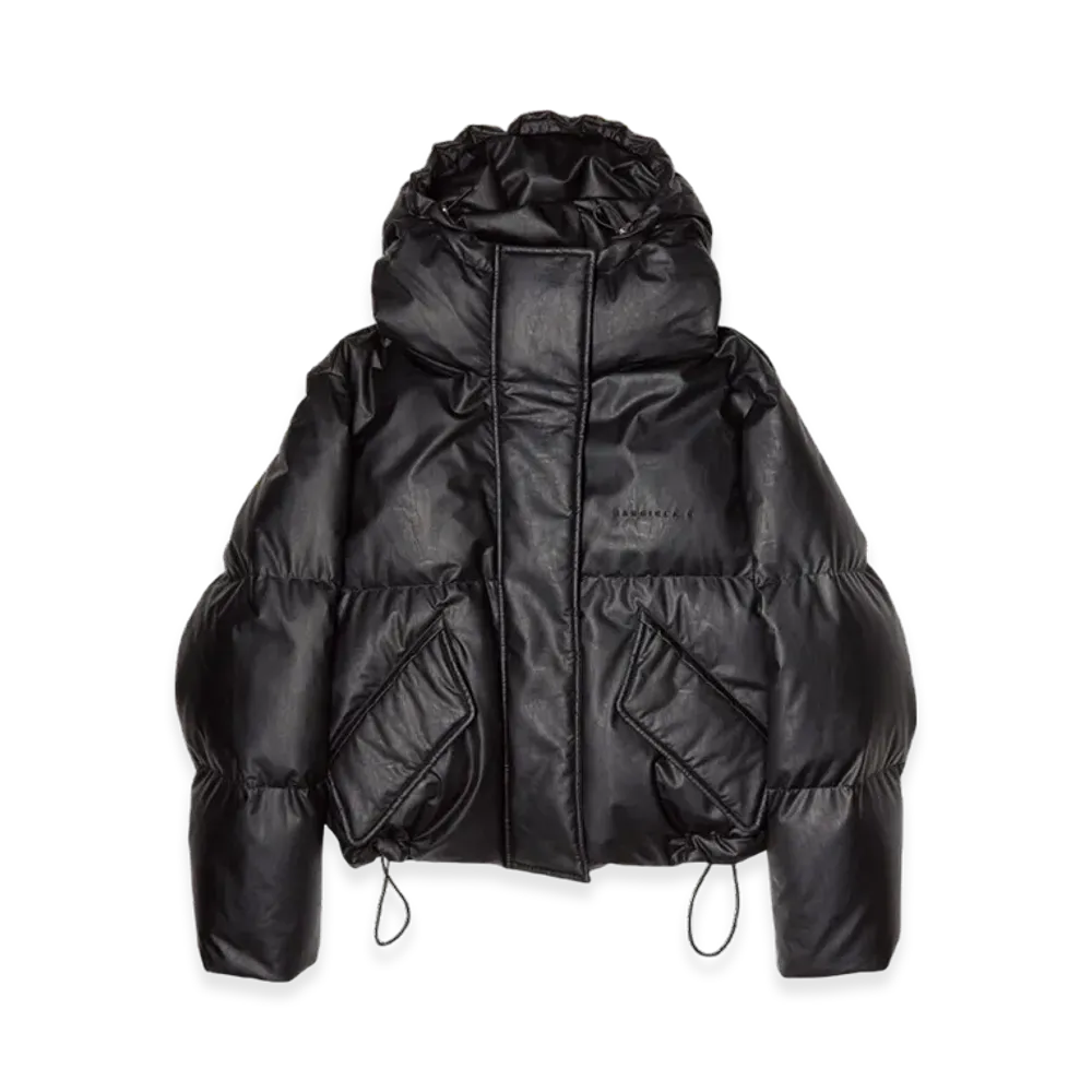 MM6 Maison Margiela Women's Faux Leather Jacket "Black"