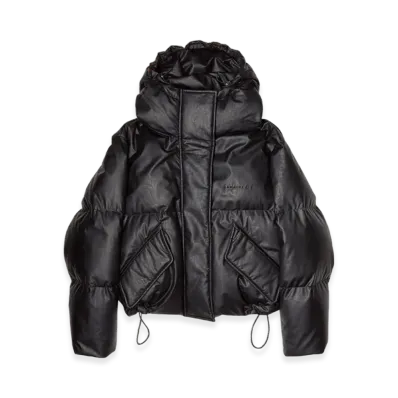 MM6 Maison Margiela Women's Faux Leather Jacket "Black"