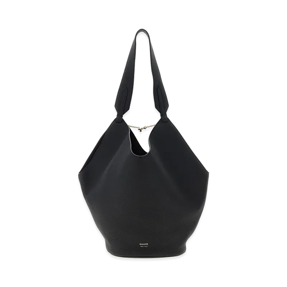 KHAITE Women's 'Lotus Small' Shopping Bag "Black"