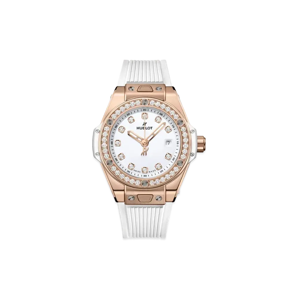 HUBLOT Big Bang One Click King Gold White Diamonds 33mm