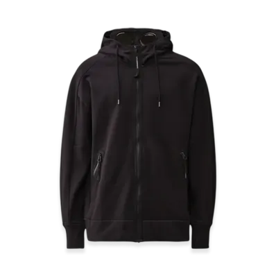 C.P. Company Diagonal Raised Fleece Goggle Sweatshirt "Total Eclipse Blue"