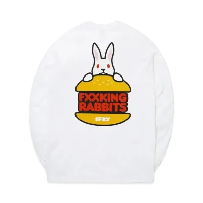 FR2 Rabbit Burger Longsleeve T-Shirt "White"