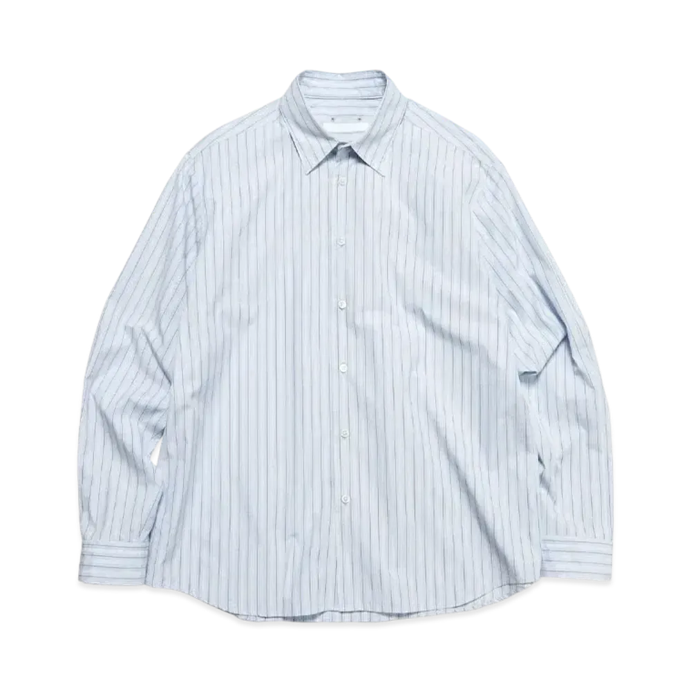 SOPHNET. Stripe Regular Fit Shirt "Blue Stripe"