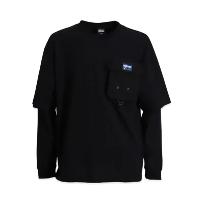 FIRST DOWN LAYERED L/S T "Black"