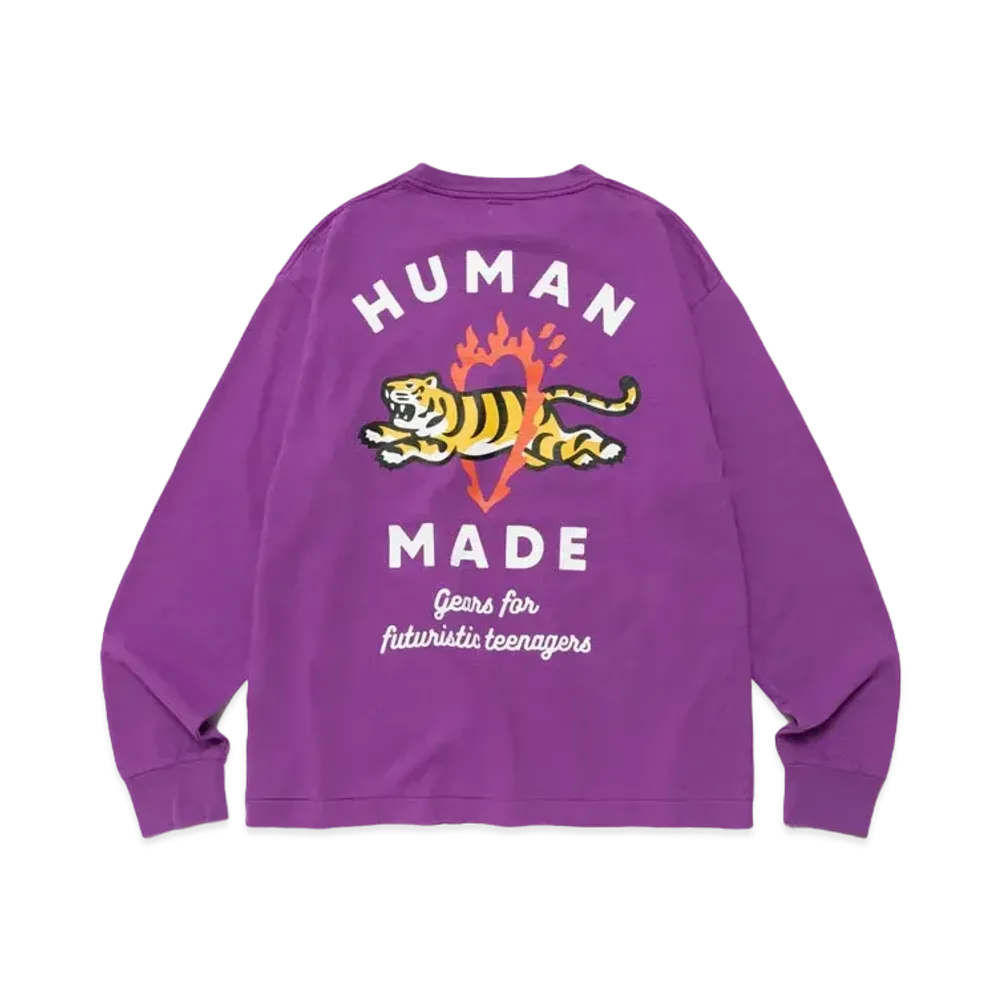 ヒューマン メイド グラフィック L/S Tシャツ #3 "パープル"