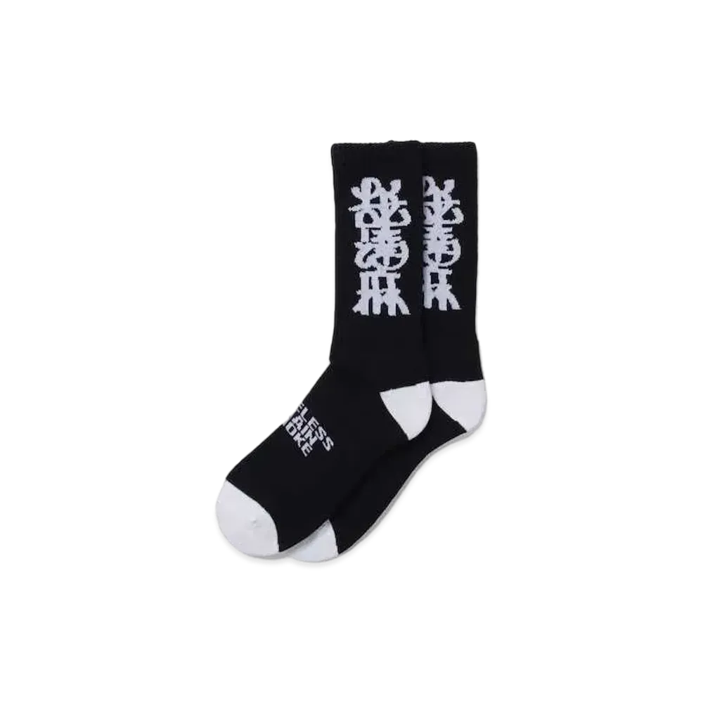 APHRODITEGANG NAMEDARUMA JACQUARD SOCKS "Black"
