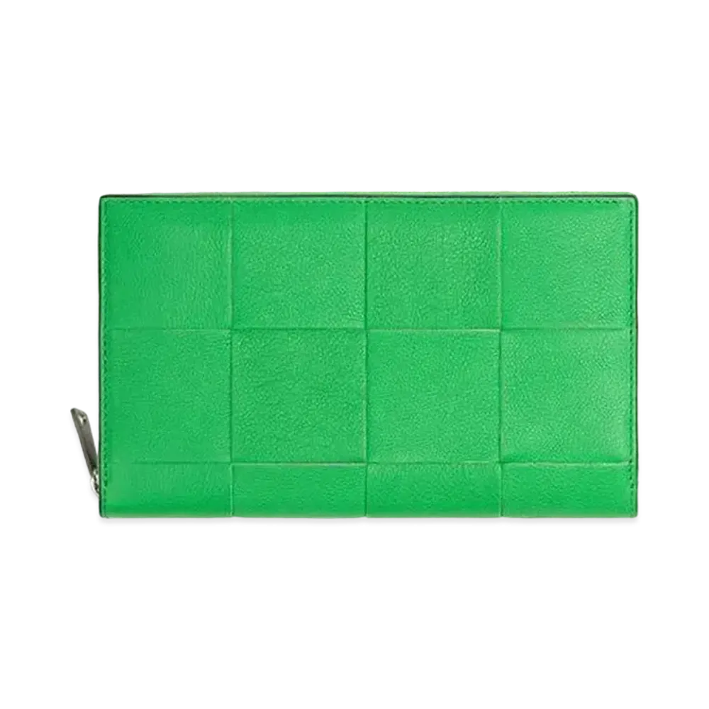 Bottega Veneta Zip Around Wallet "Parakeet"