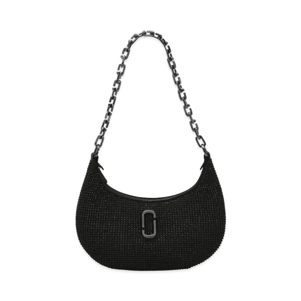 Marc Jacobs The Rhinestone Small Curve Bag "Black"