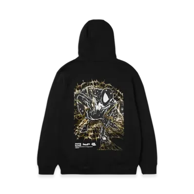 HUF x MARVEL SPIDER-MAN Arachknight Full Zip Hoodie "Black"