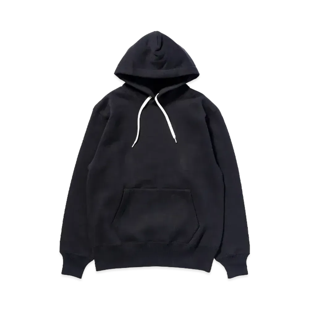 THE REAL McCOY'S 10 OZ. Loopwheel Hooded Sweatshirt "Black"