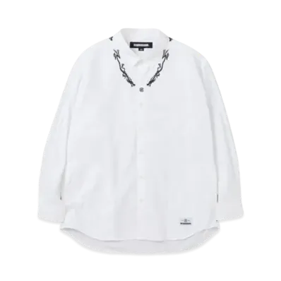 NEIGHBORHOOD x CLOT Embroidery Shirt LS "White"
