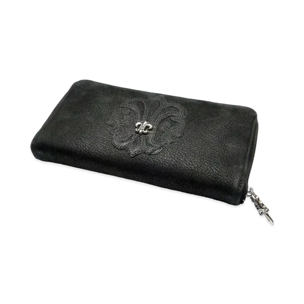 Chrome Hearts REC F Zip Wallet #2 BS Fleur "Black"