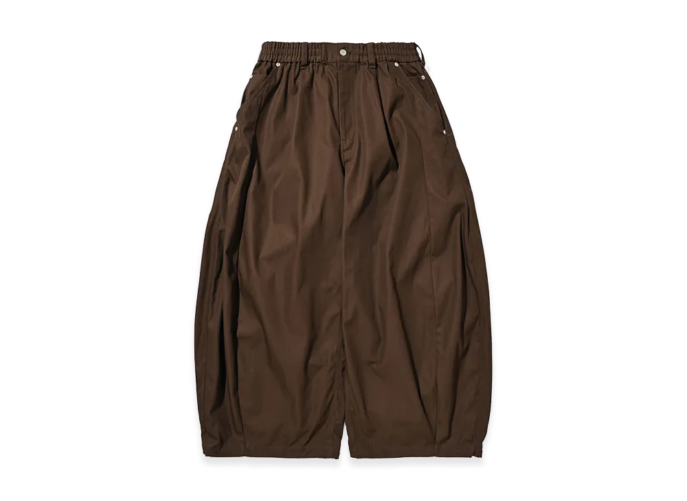 CLESSTE T/C Gabardine City Wide Pants "Brown"