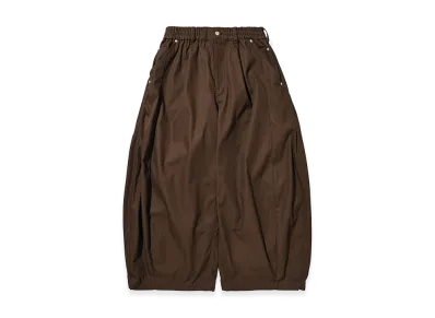 CLESSTE T/C Gabardine City Wide Pants "Brown"