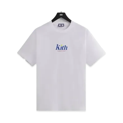 Kith x Wilson Racquet Crew Logo Vintage Tee "White"