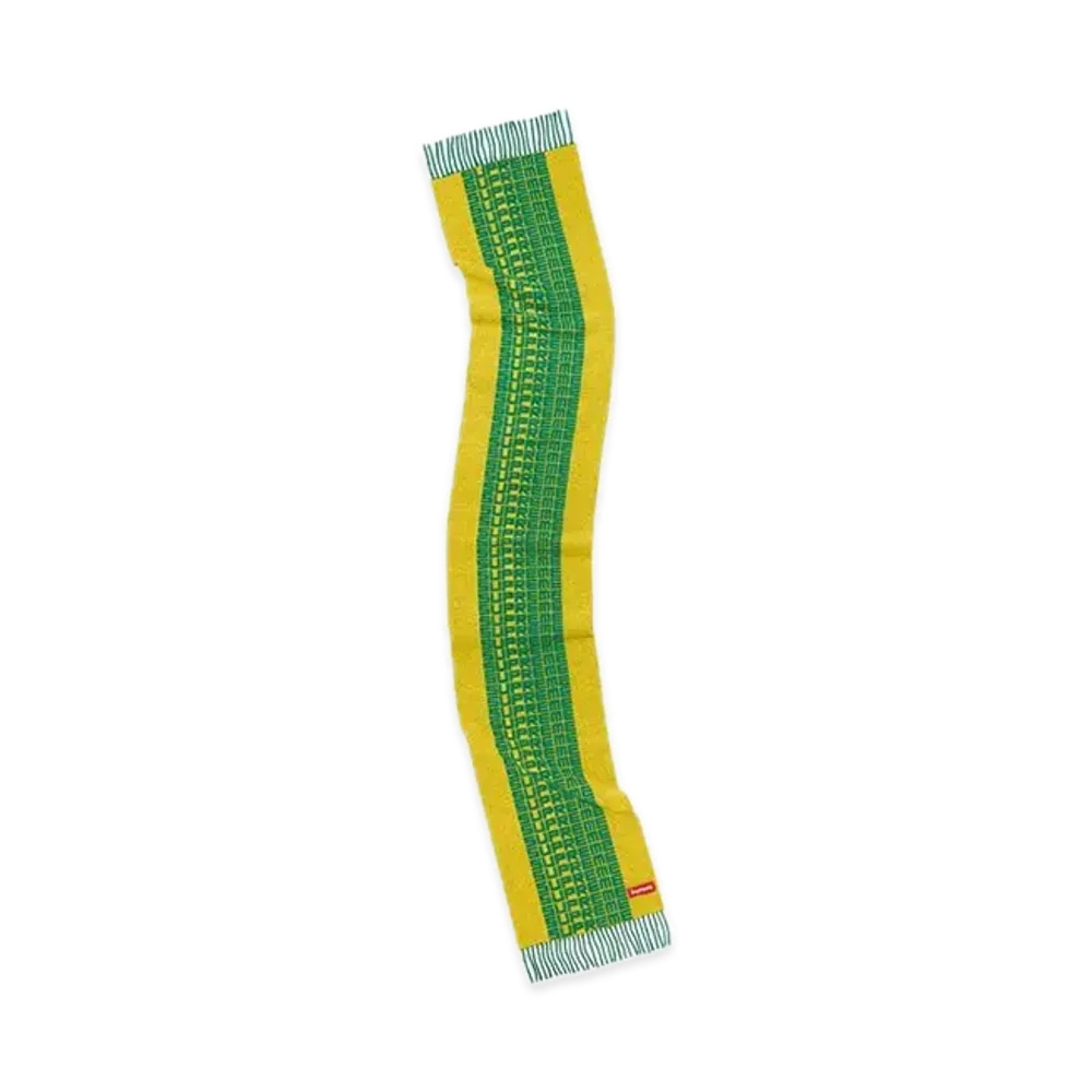 Supreme Logo Repeat Scarf "Yellow"