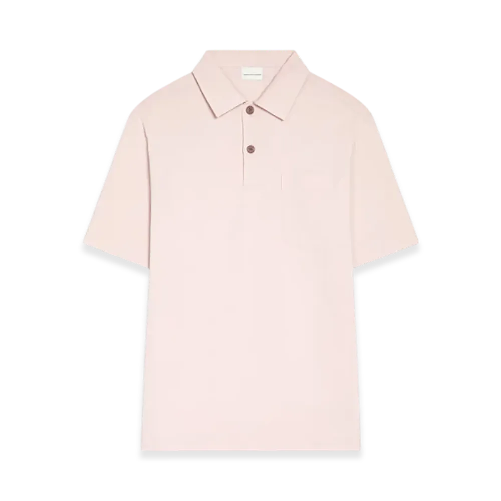 DRIES VAN NOTEN Cotton Polo Shirt "Pale pink"