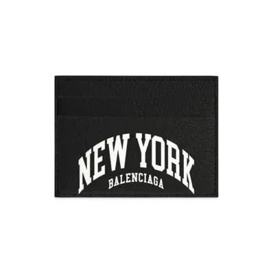 BALENCIAGA Cities New York Cash Card Holder "Black"