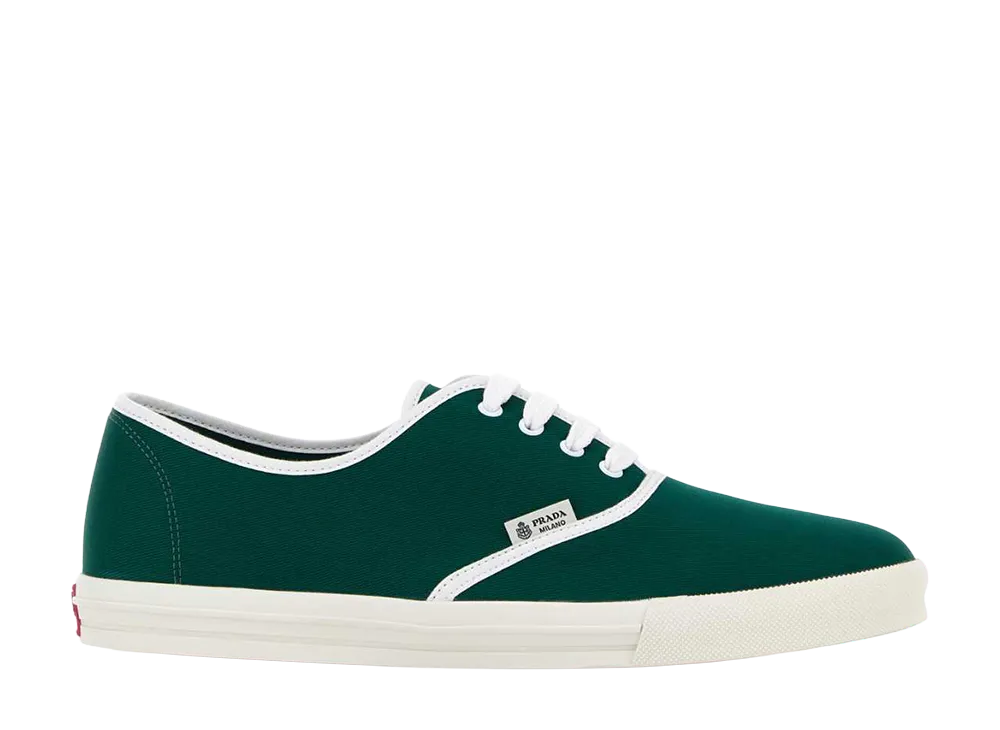 PRADA Canvas Sneakers "Green"