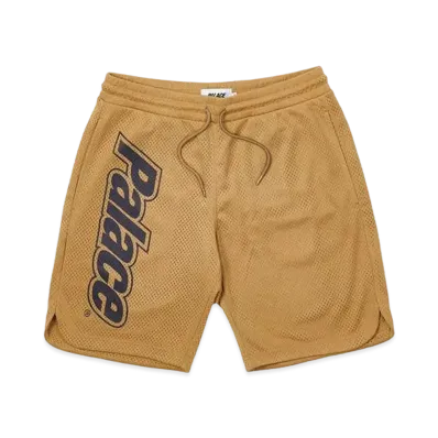 PALACE LOWERCASE FONT SHORTS "Gold"