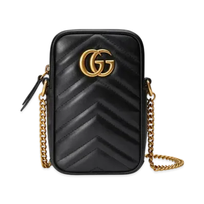 GUCCI GG Marmont Mini Bag "Black"