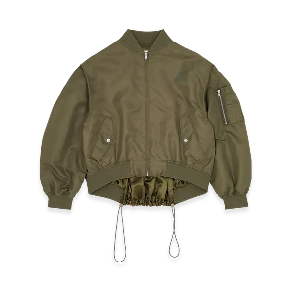 MM6 Maison Margiela Women's Bomber Jacket "Military/Orange"