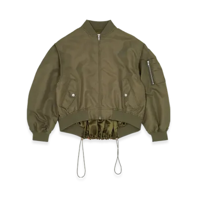 MM6 Maison Margiela Women's Bomber Jacket "Military/Orange"