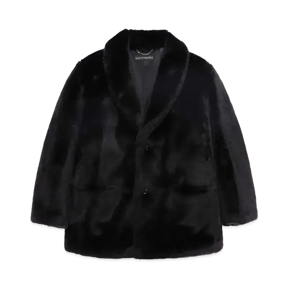 WACKO MARIA FUR COAT 裏地レオパード "Black"