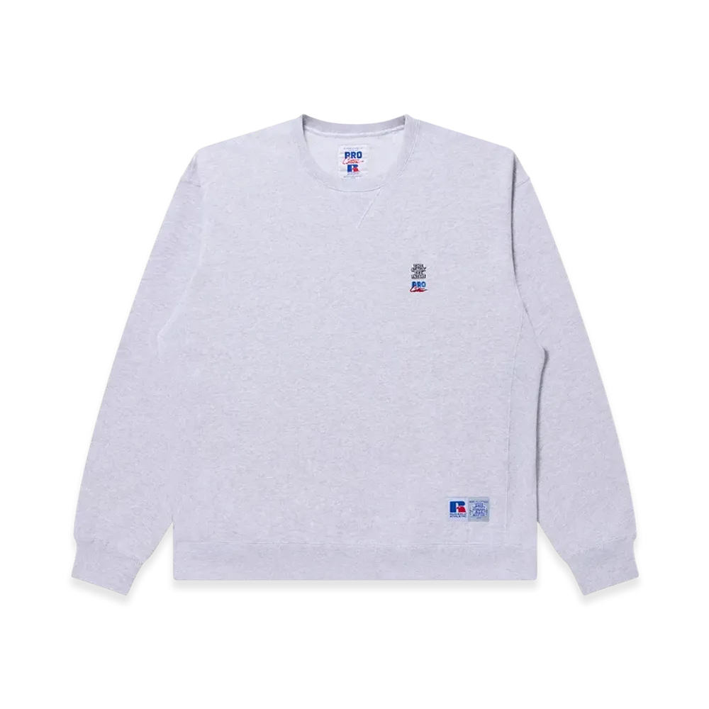 BlackEyePatch x Russell Athletic Small Og Pro Cotton Crewneck Sweat "Ash"