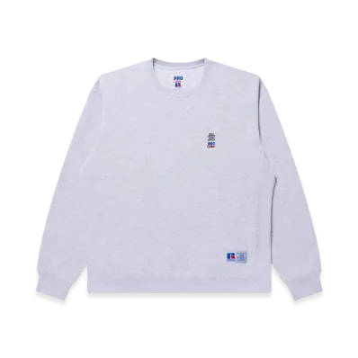 BlackEyePatch x Russell Athletic Small Og Pro Cotton Crewneck Sweat "Ash"