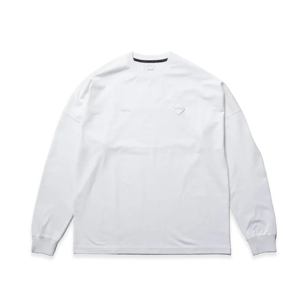 F.C.Real Bristol Cut-Off Logo L/S Tee "White"