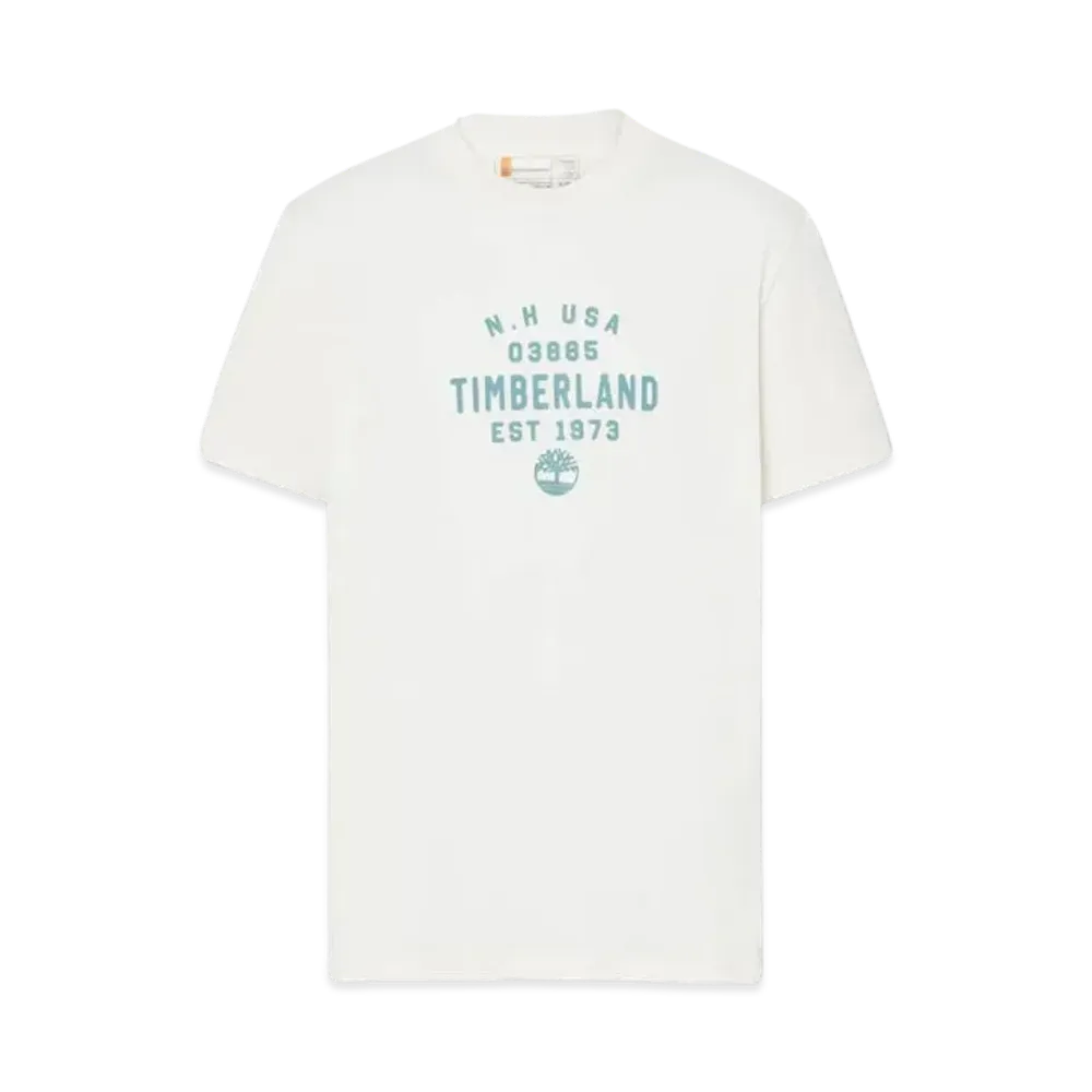 Timberland Allgender Short Sleeve Front Graphic Tee "White"