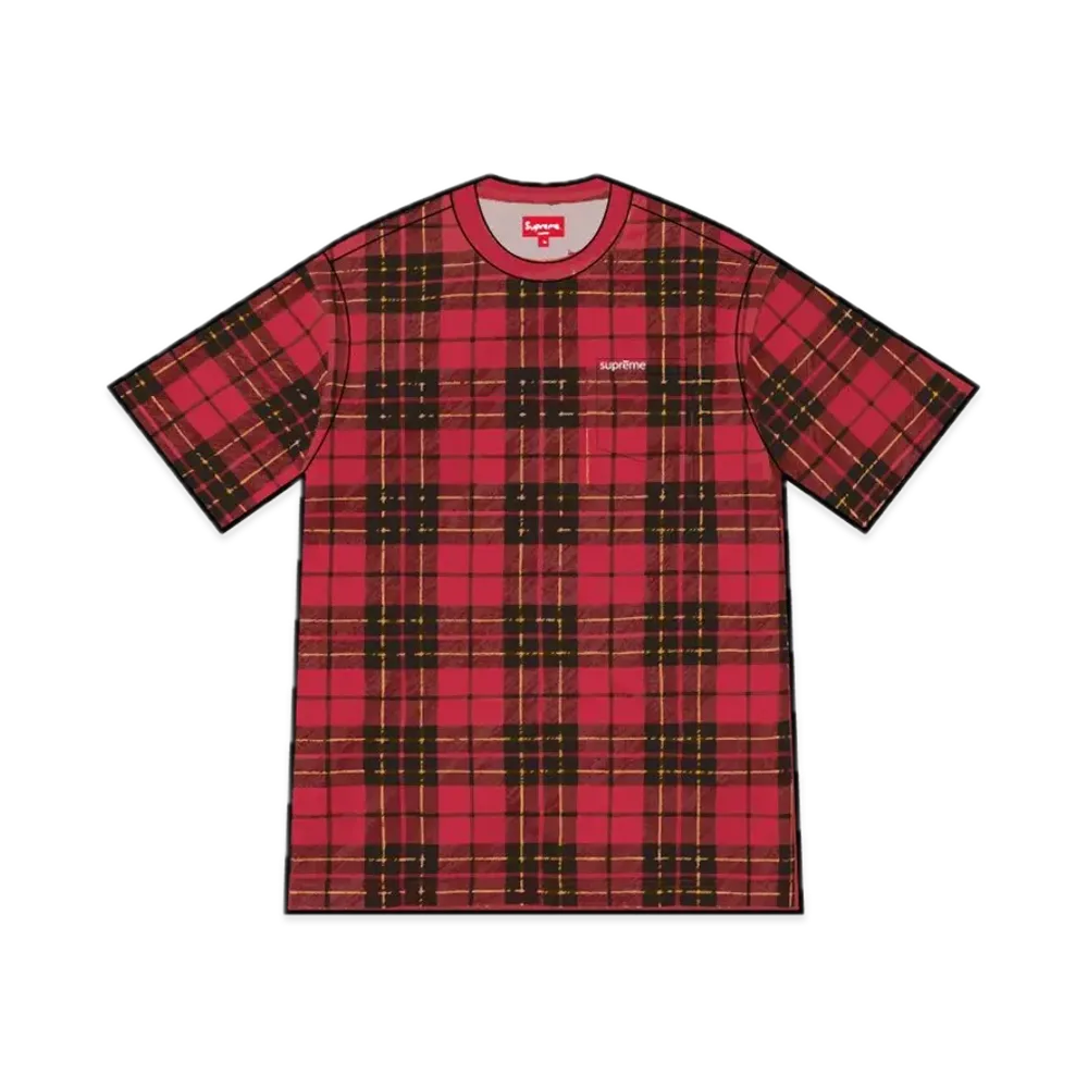 Supreme S/S Pocket Tee "Plaid" (23FW)