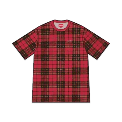 Supreme S/S Pocket Tee "Plaid" (23FW)