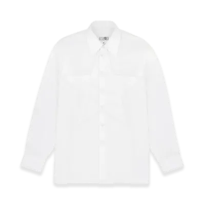 MM6 Maison Margiela Cotton Poplin Shirt "White"