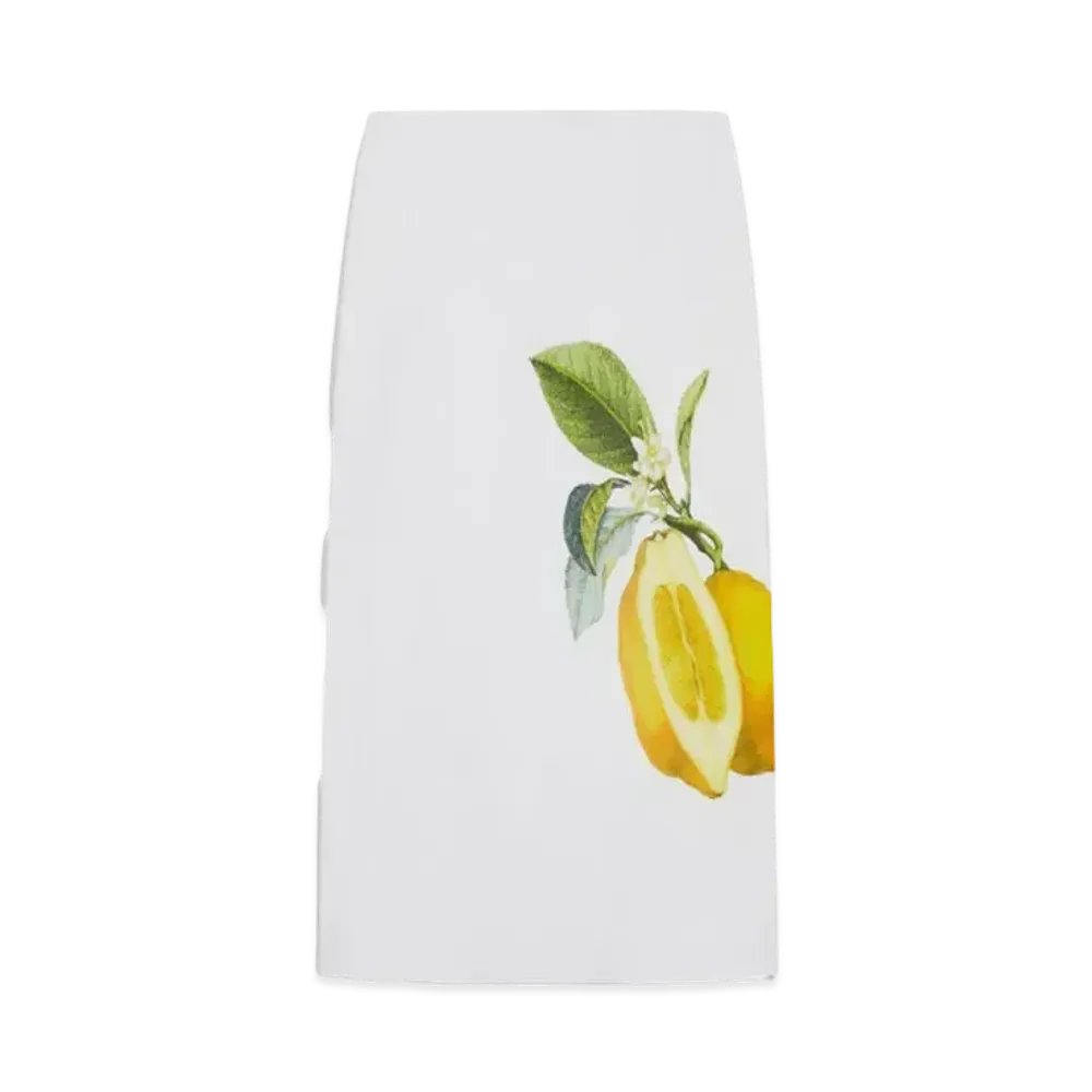 Max Mara Medeora Straight Fit Printed Skirt "Optical White"