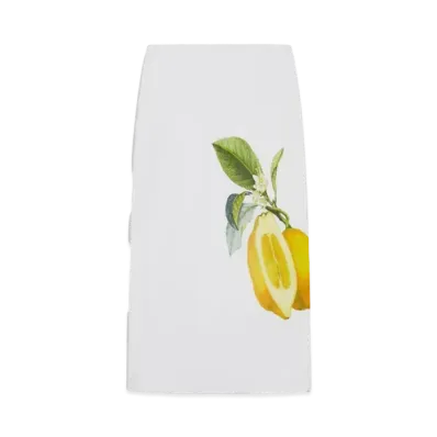 Max Mara Medeora Straight Fit Printed Skirt "Optical White"