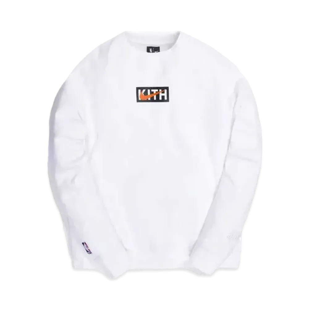 KITH Nike for New York Knicks Fleece Crewneck "White"