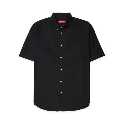 Supreme Loose Fit Oxford S/S Shirt "Black" (25SS)