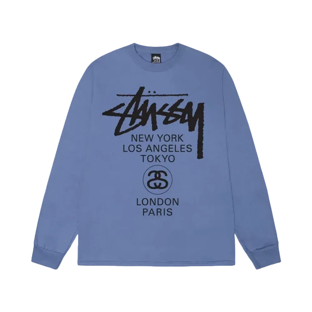 Stussy World Tour LS Tee "Storm"